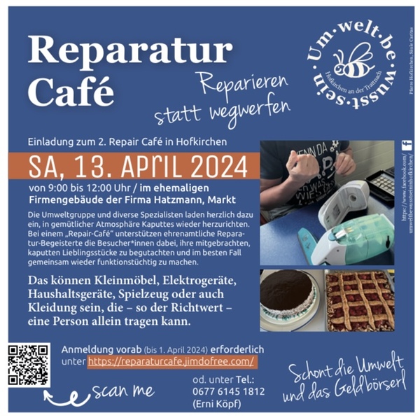 Repair Café in Hofkirchen
